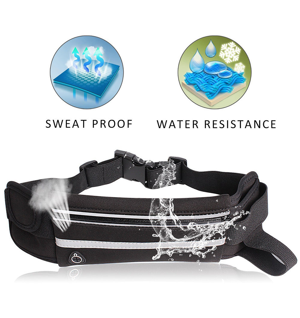 Fitness Waist Bag with Pocket Slim Running Jogging Belt Fanny Pack Bag for Hiking Cycling Workout Sports Gym