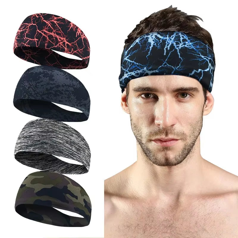 Sport Headbands Bike Cycling Running Sweatband Fitness Jogging Tennis Yoga Gym Headscarf Head Sweat Hair Band Bandage Men Women